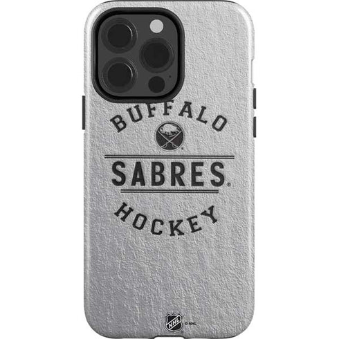 NHL Buffalo Sabres Black Text iPhone 15 Pro Impact Case